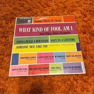 Sammy Davis Jr sings what kind of fool am I another show stoppers vinyl record